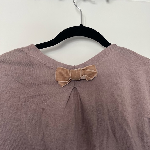 Cabi Women’s Taupe Bow Cardigan Size Small - Picture 4 of 5